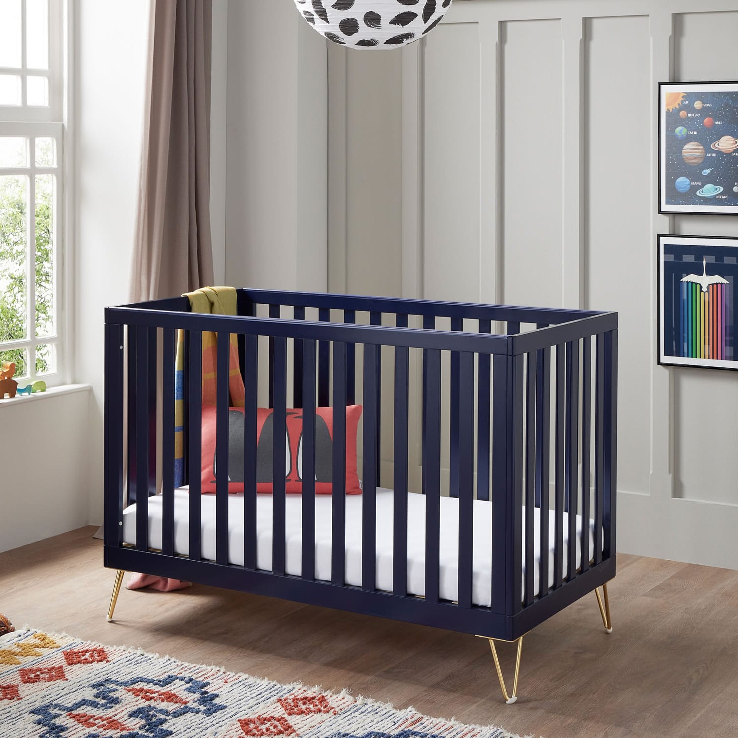 Babymore Kimi Cot Bed Midnight 1