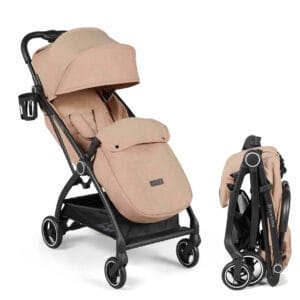 Ickle Bubba Aries MAX Auto-Fold Stroller - Biscuit