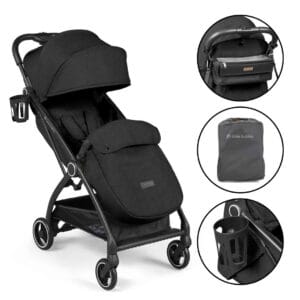 Ickle Bubba Aries Prime Auto Fold Pushchair Black