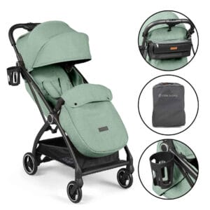 Ickle Bubba Aries Prime Auto Fold Pushchair Sage Green