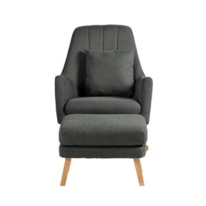 Ickle Bubba Eden Chair And Stool Charcoal Grey (2)