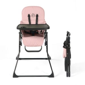 Ickle Bubba Flip Magic Fold Highchair - Blush Pink