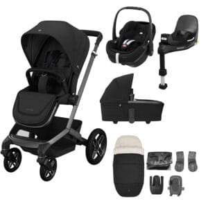 Maxi Cosi Fame 9 Piece Premium Bundle Twillic Black