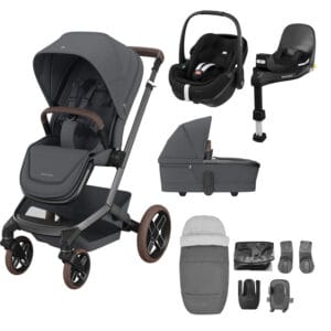 Maxi Cosi Fame 9 Piece Premium Bundle Twillic Graphite