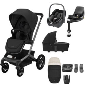 Maxi-Cosi FAME 8 Piece Complete Bundle - Twillic Black