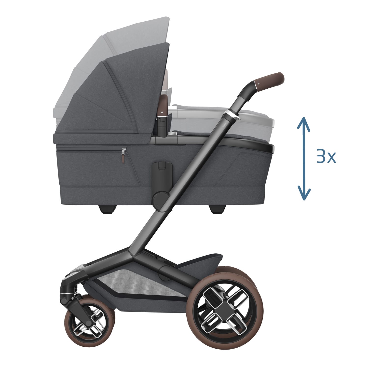 Maxicosi Stroller Comfort Fame Twillic Twillicgraphite Fitallpar