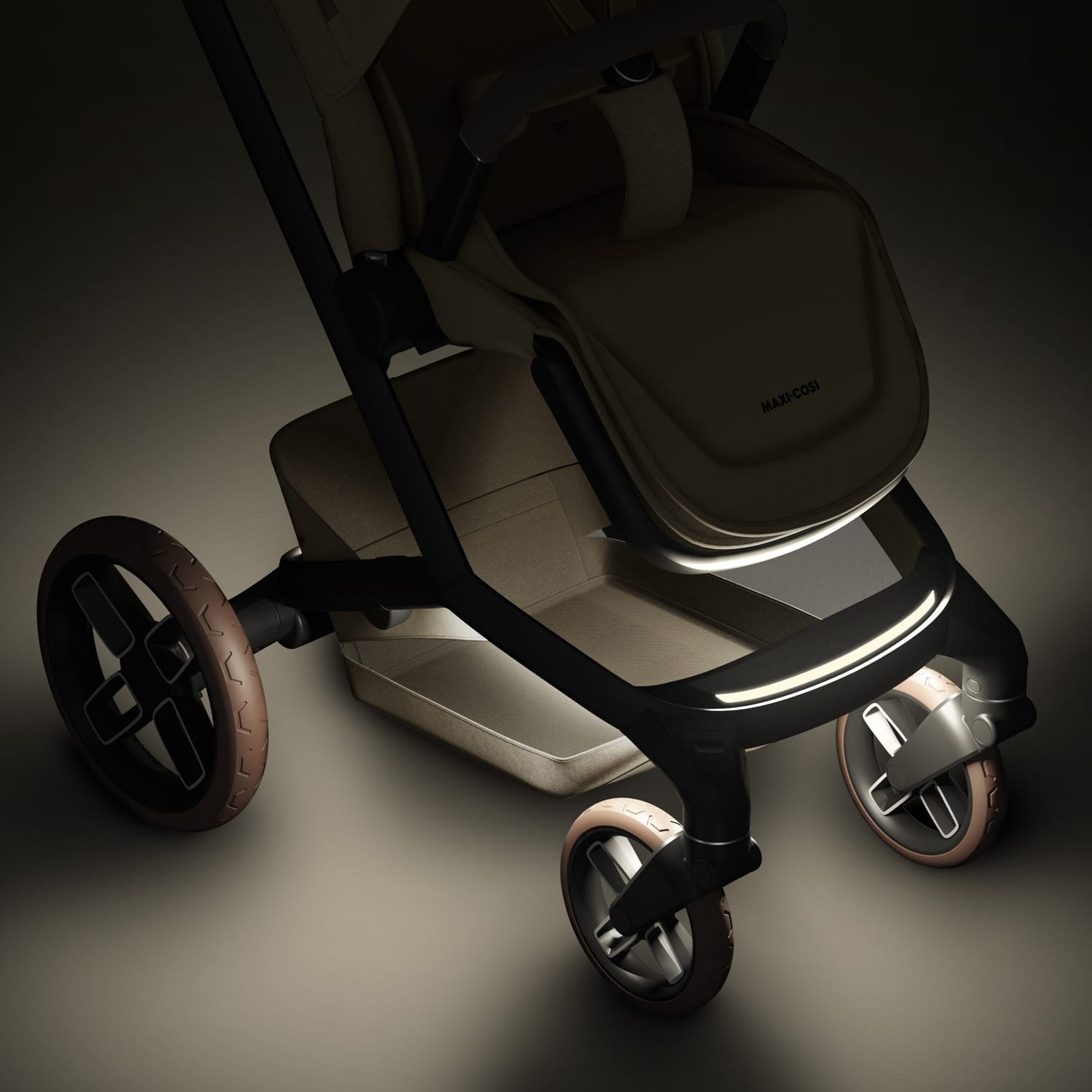 Maxicosi Stroller Comfort Fame Twillic Twillictruffle Led 3qrt