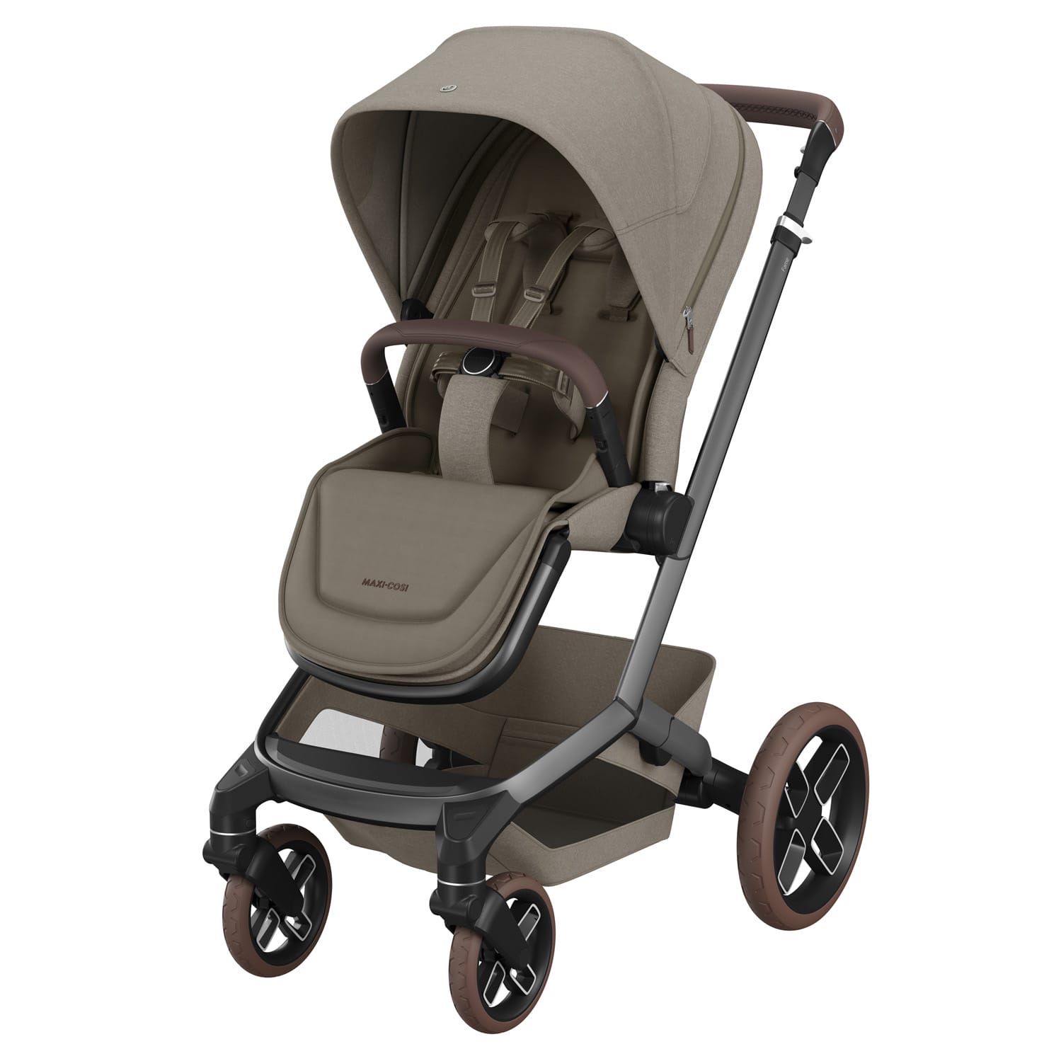 Maxi-Cosi FAME Stroller - Twillic Truffle/Brown Wheels