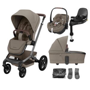Maxi-Cosi FAME Travel System - Twillic Truffle/Black Wheels
