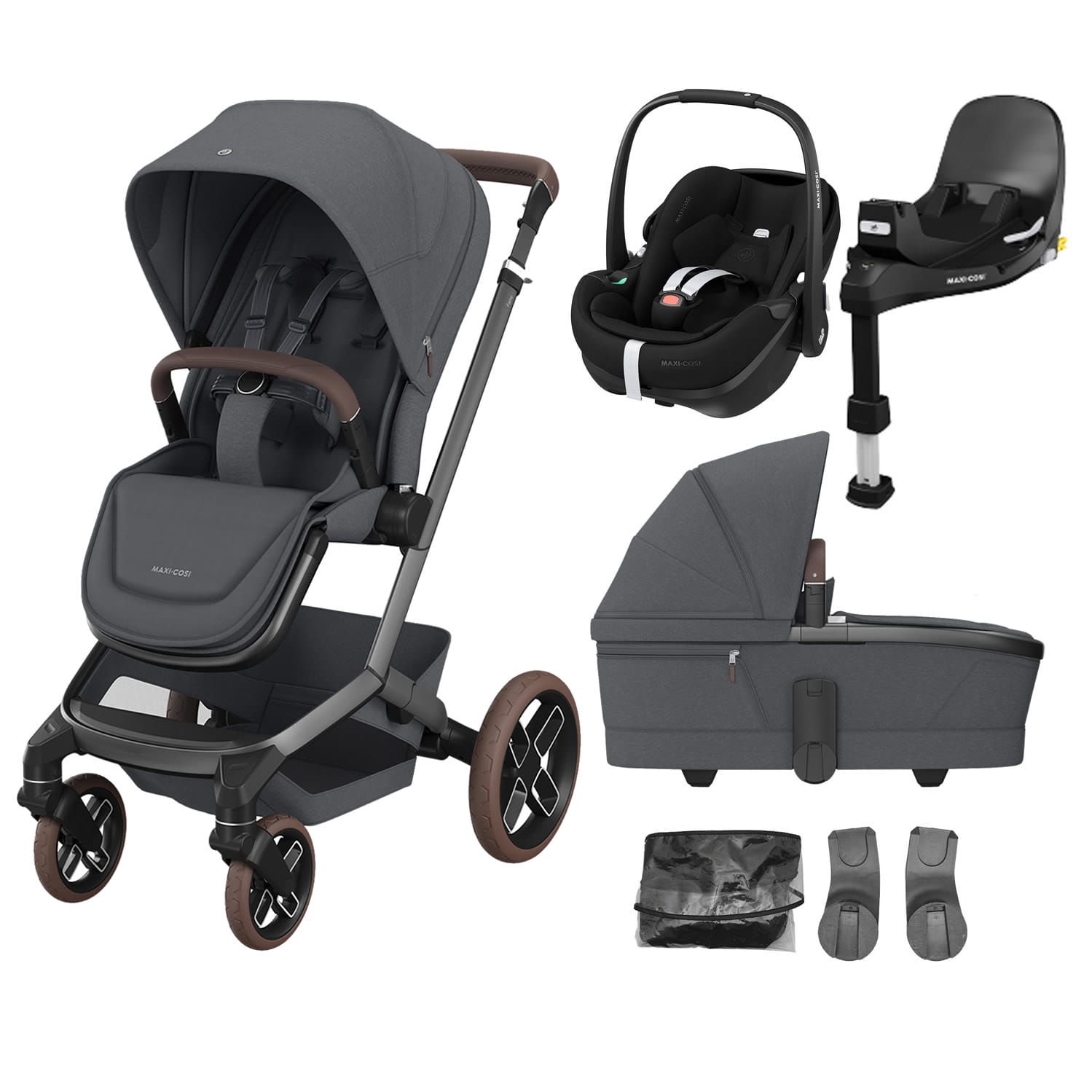 Maxi Cosi Fame Travel System Twillic Graphite
