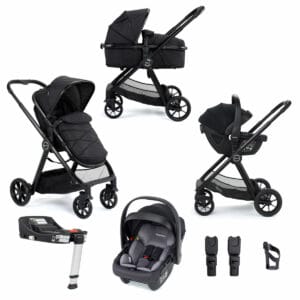 Mimi Travel System Coco I Size Car Seat With Isofix Base – Black