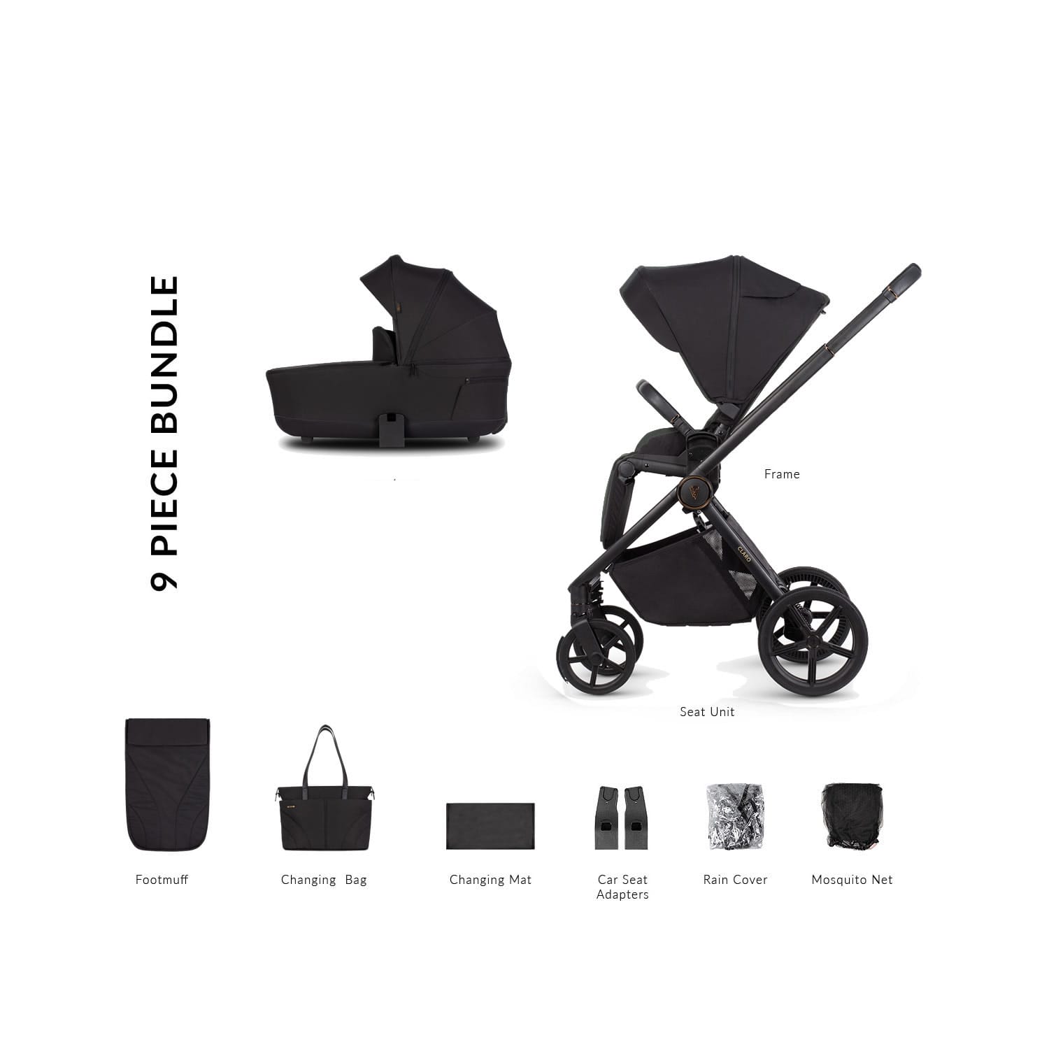 Venicci Claro 2in1 Noir