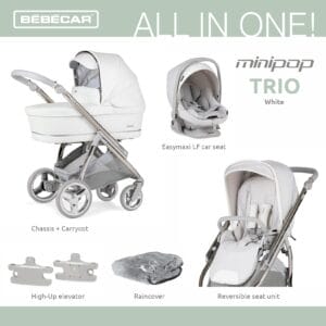 Bebecar Minipop Trio White Delight