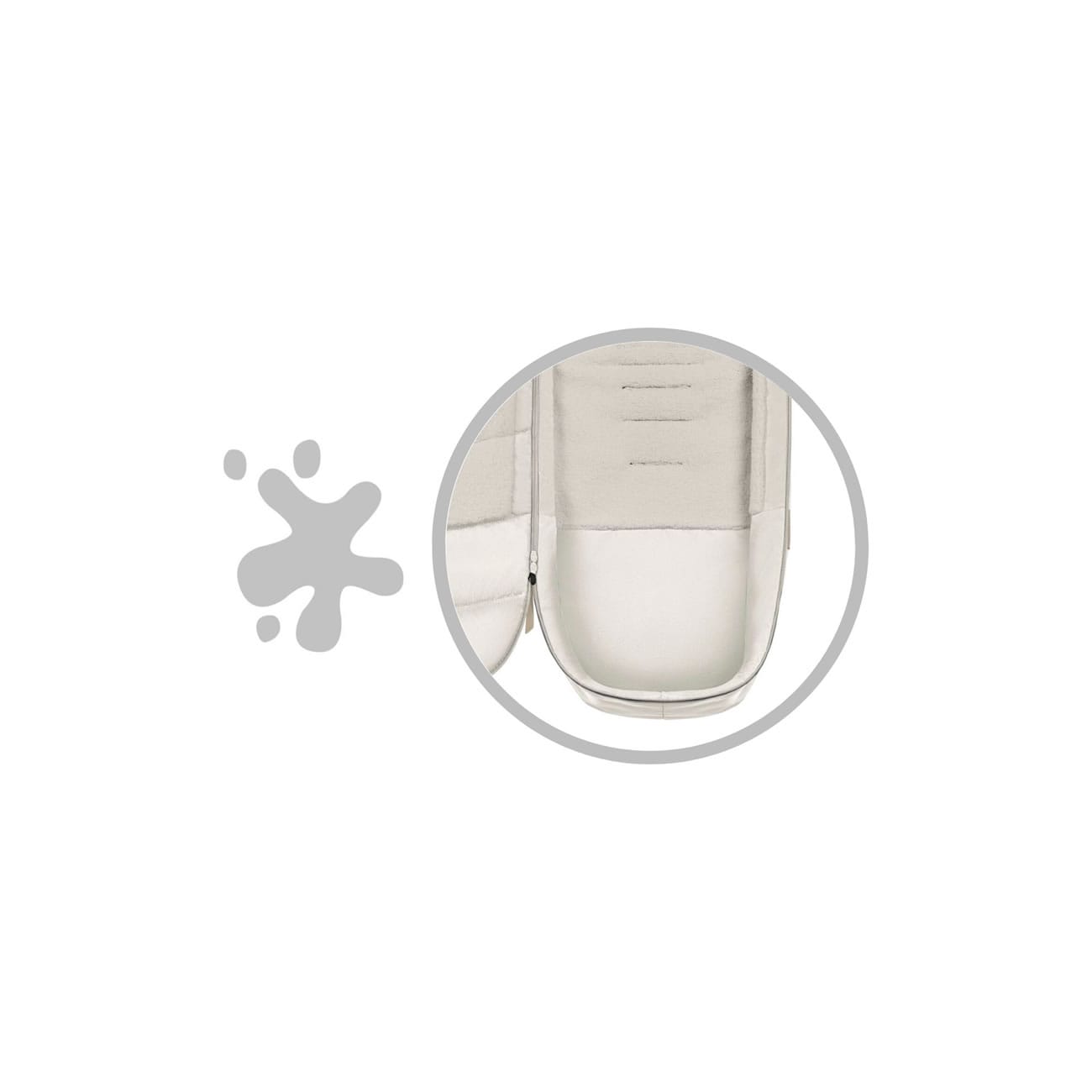 Cybex Platinum Footmuff Off White (2)