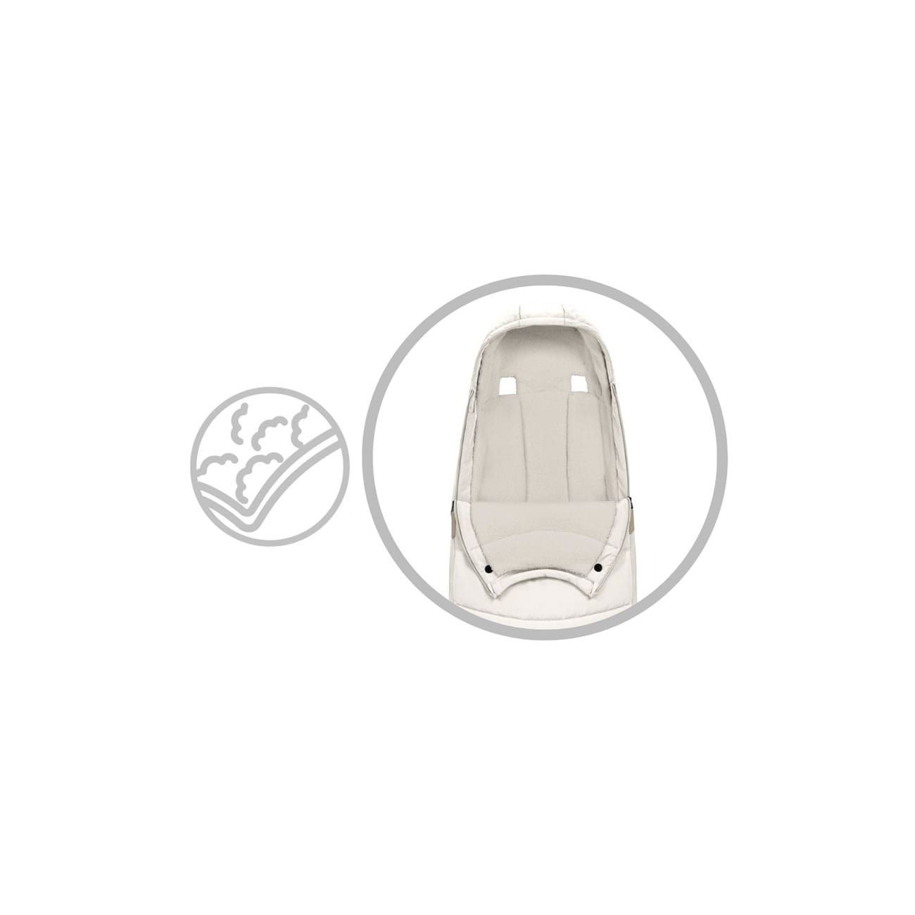 Cybex Platinum Footmuff Off White (5)
