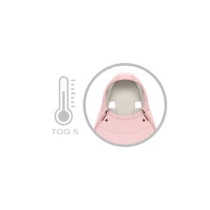Cybex Platinum Footmuff Peach Pink (3)