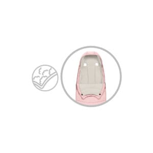 Cybex Platinum Footmuff Peach Pink (5)