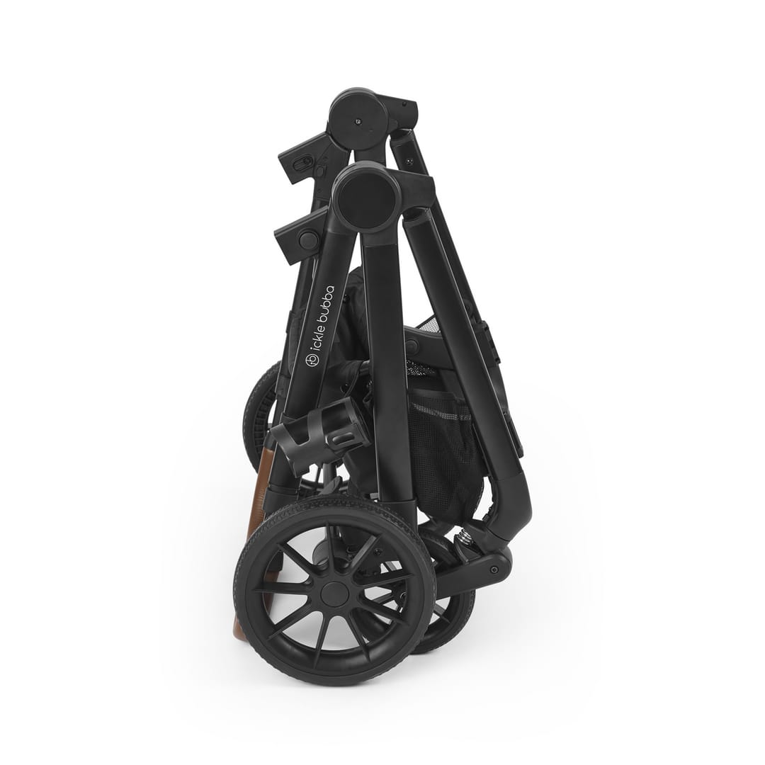 Ickle Bubba Virgo 2 In 1 Pushchair Twin Package Black Black Tan (14)