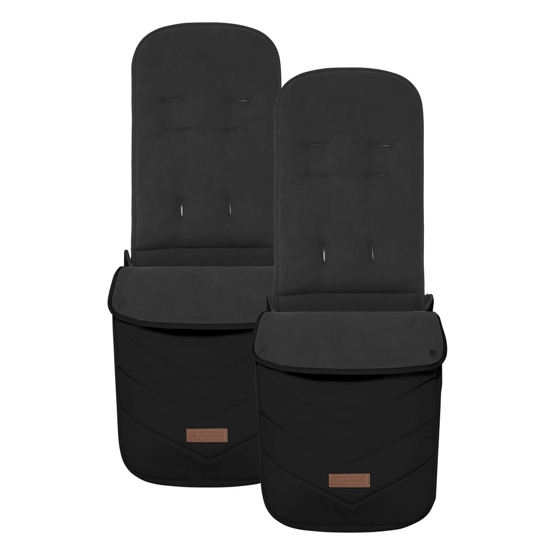 Ickle Bubba Virgo 2 In 1 Pushchair Twin Package Black Black Tan (6)