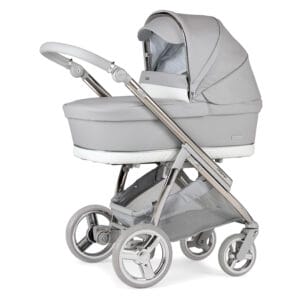 Minipop With Carrycot Silver Grey