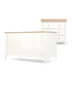 Mamas Papas Furniture Sets Wedmore 2 Piece Cotbed Set With Nursery Dresser Changer White Natural 33105191305381 1024x1024@2x