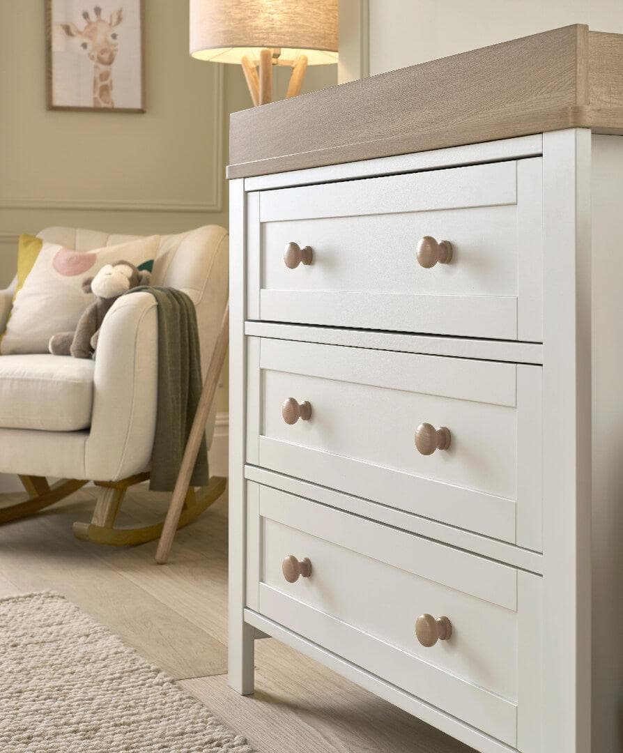 Mamas Papas Furniture Sets Wedmore 2 Piece Cotbed Set With Nursery Dresser Changer White Natural 34588816146597 1200x