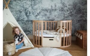 Waldin Oval Bed 7in1 With A Mattress Natural (3)