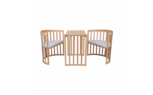 Waldin Oval Bed 7in1 With A Mattress Natural (8)