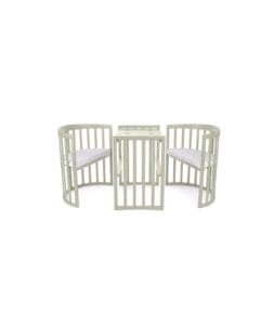 Waldin Oval Bed 7in1 With A Mattress Olive (2)