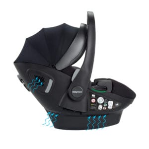 Chia Travel System Pecan With Base Pearl Grey 11
