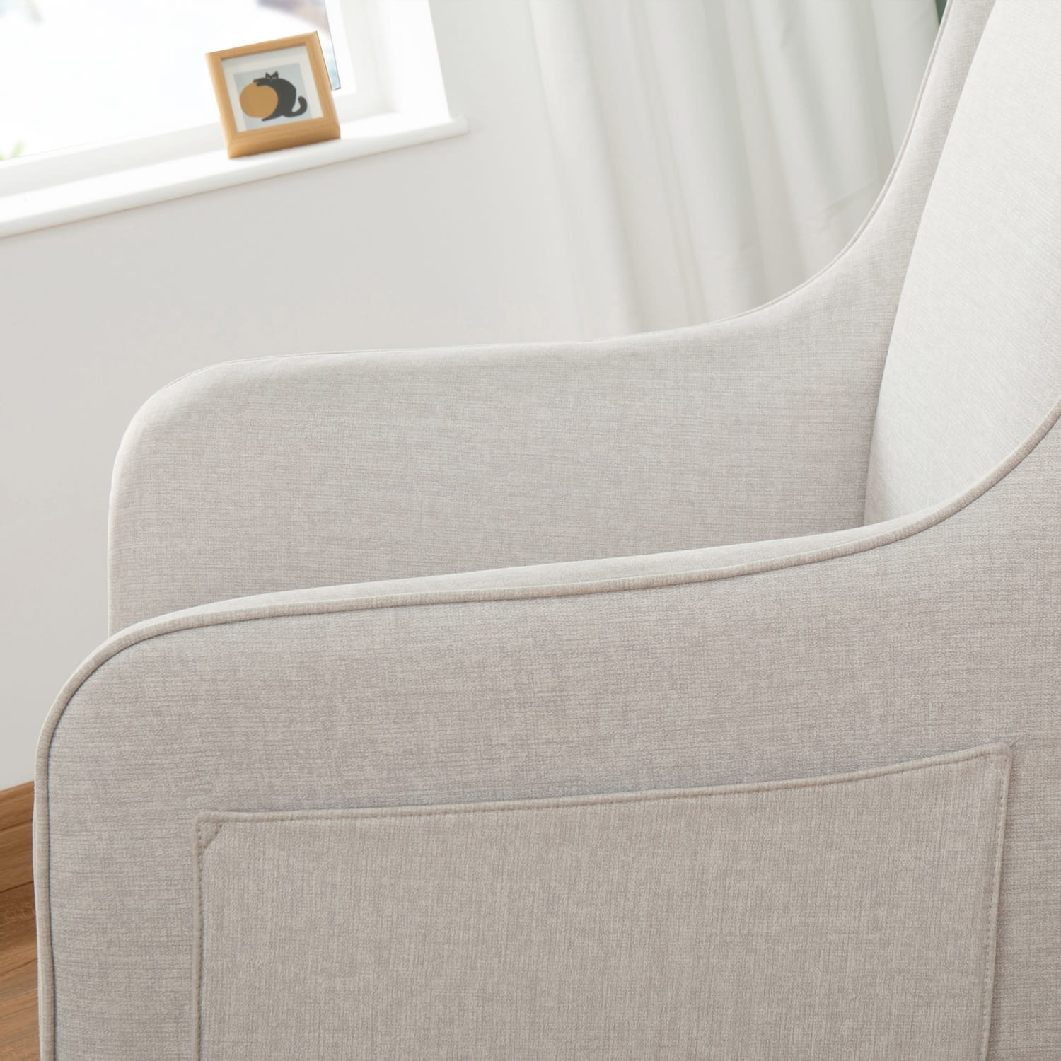 Ida Nursing Chair With Stool Cashmere 3