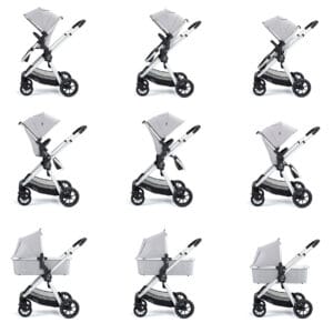 Memore V2 Travel System 12 Piece Coco Car Seat Silver 3