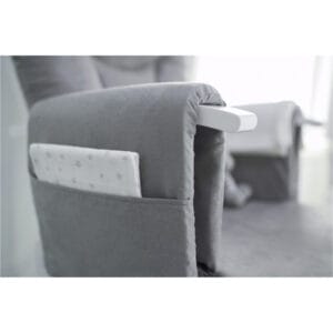 Obaby Deluxe Reclining Glider Chair And Stool Grey (6)