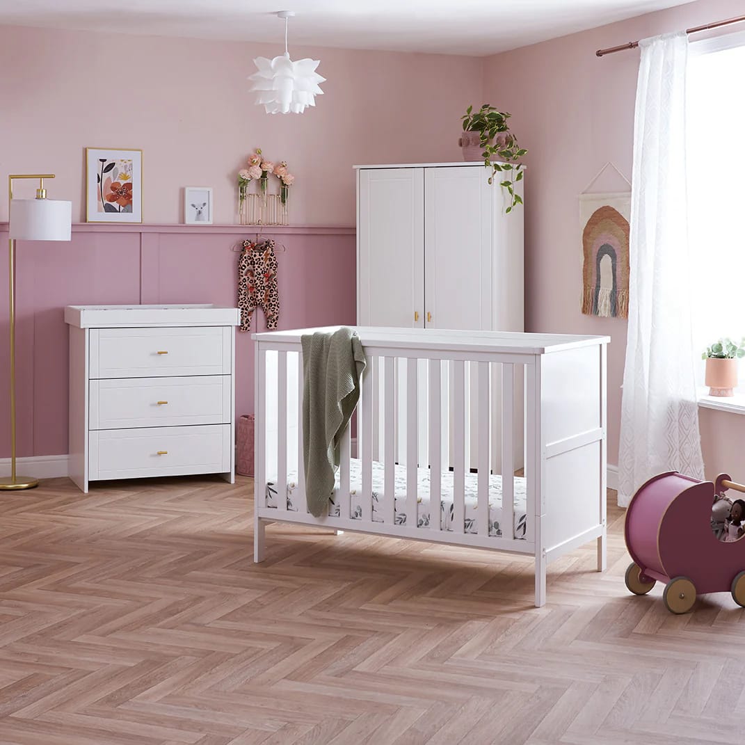 Obaby Evie Mini 3 Piece Room Set White
