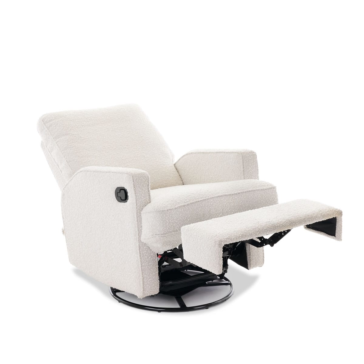 Obaby Madison Swivel Glider Recliner Chair Bouclé Style (1)