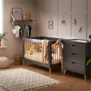 Obaby Maya 2 Piece Room Set Slate With Natural