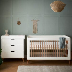 Obaby Maya 2 Piece Room Set White With Natural