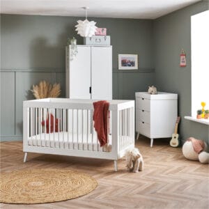 Obaby Maya 3 Piece Room Set Nordic White