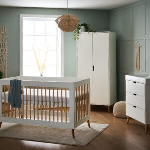 Obaby Maya 3 Piece Room Set White With Natural