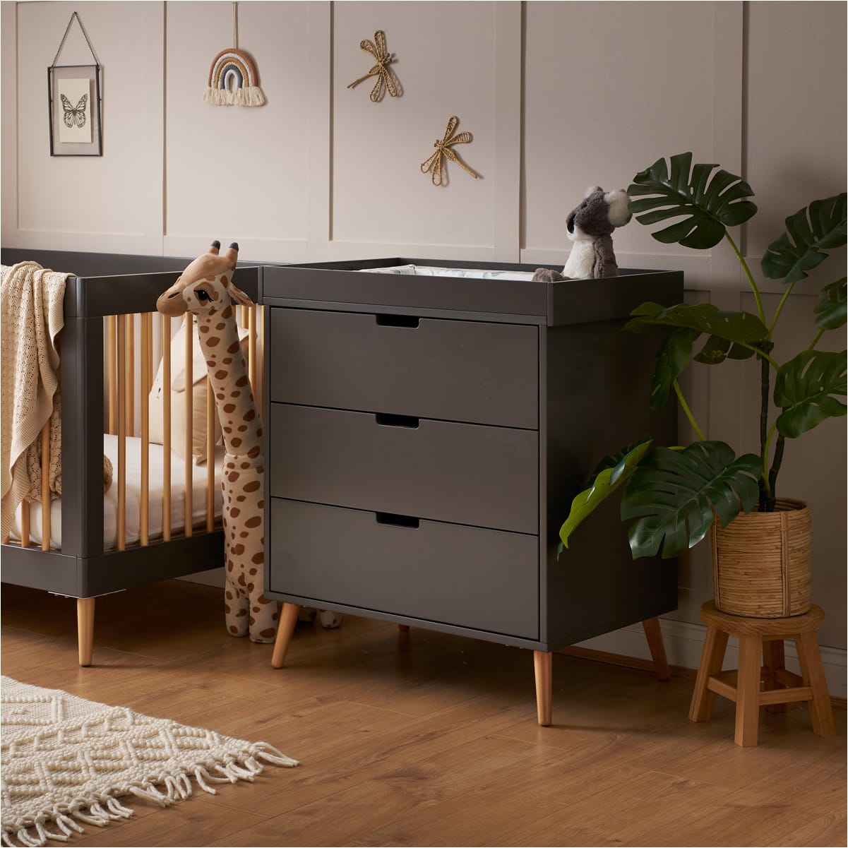 Obaby Maya Changing Unit Slate With Natural (1)