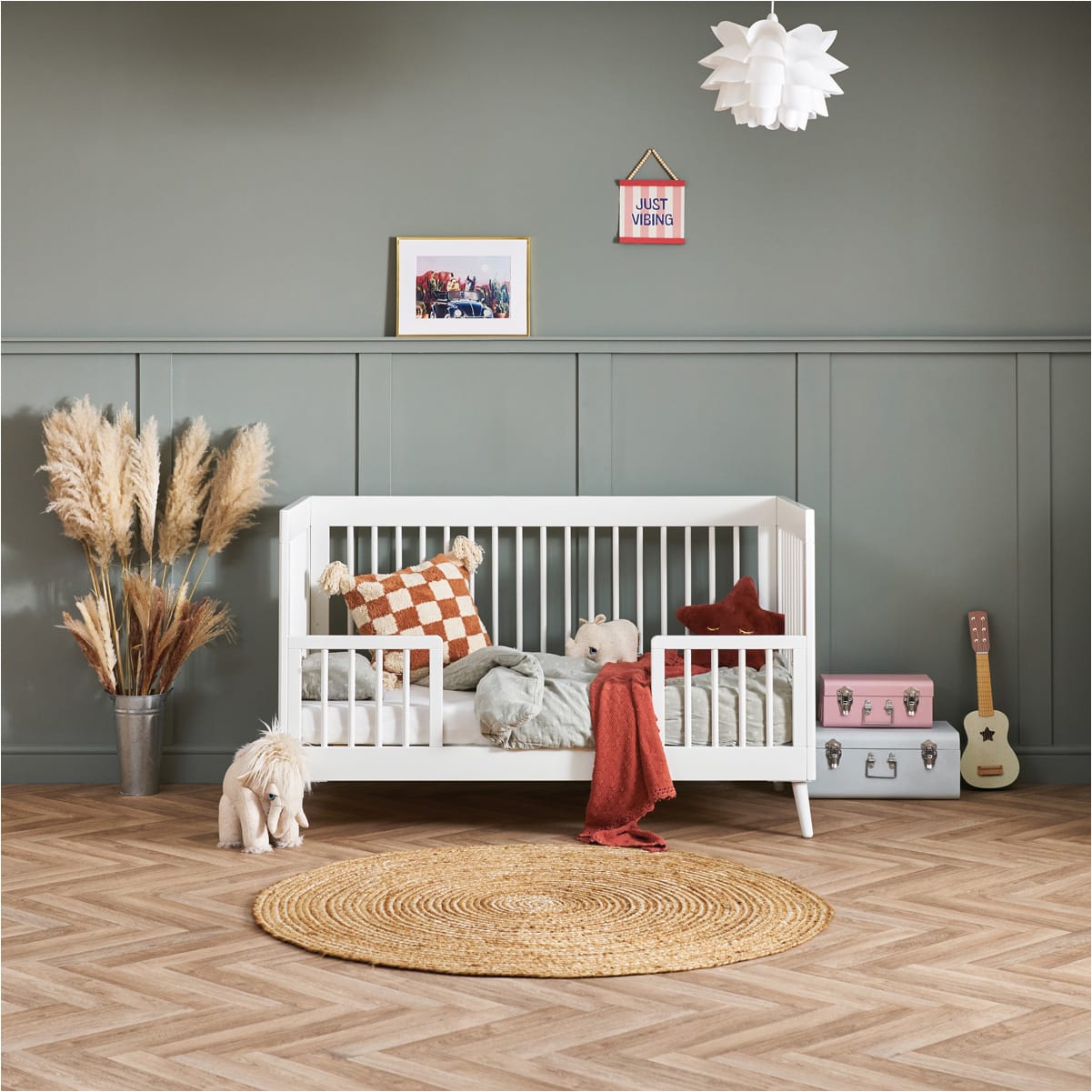 Obaby Maya Cot Bed Nordic White (11)