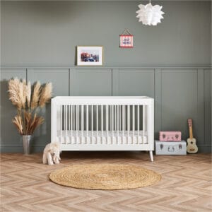 Obaby Maya Cot Bed Nordic White