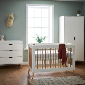 Obaby Maya Mini 3 Piece Room Set White With Natural