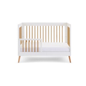 Obaby Maya Mini Cot Bed White With Natural (10)