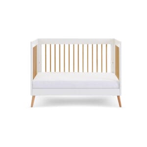 Obaby Maya Mini Cot Bed White With Natural (12)