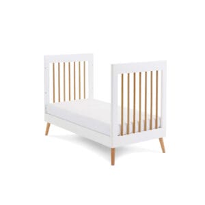 Obaby Maya Mini Cot Bed White With Natural (4)