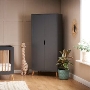 Obaby Maya Wardrobe Slate With Natural