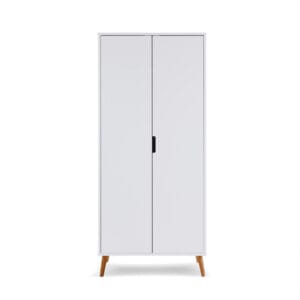 Obaby Maya Wardrobe White With Natural (2)