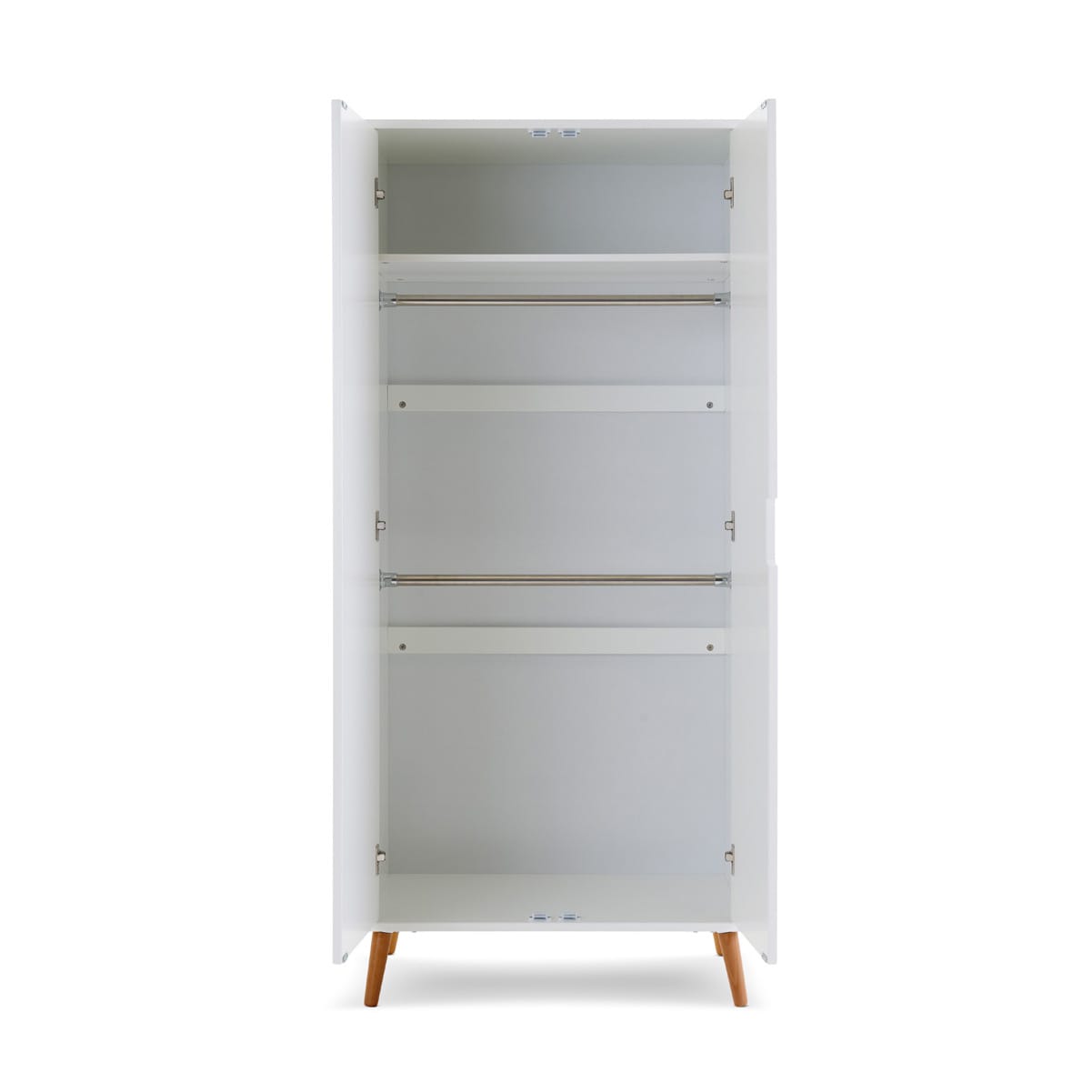 Obaby Maya Wardrobe White With Natural (5)