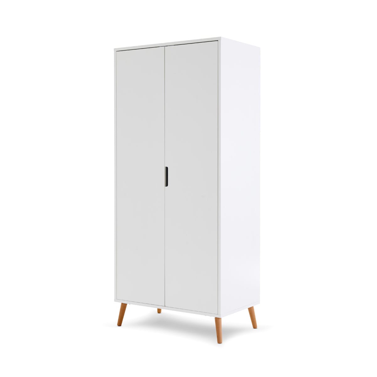 Obaby Maya Wardrobe White With Natural (7)